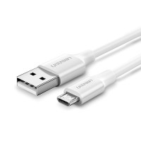 USB kabelis Ugreen US289 USB to MicroUSB 2A 1.0m white 
